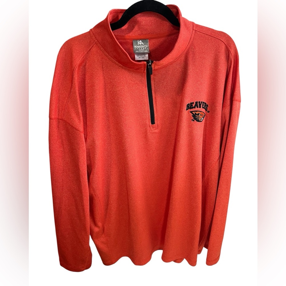 Knight’s Apparel  Oregon State University  Orange Quarter Zip 2XL Embroidered